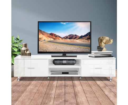 Benny TV Entertainment Unit - 380(H) X 1600(W) - Gloss White
