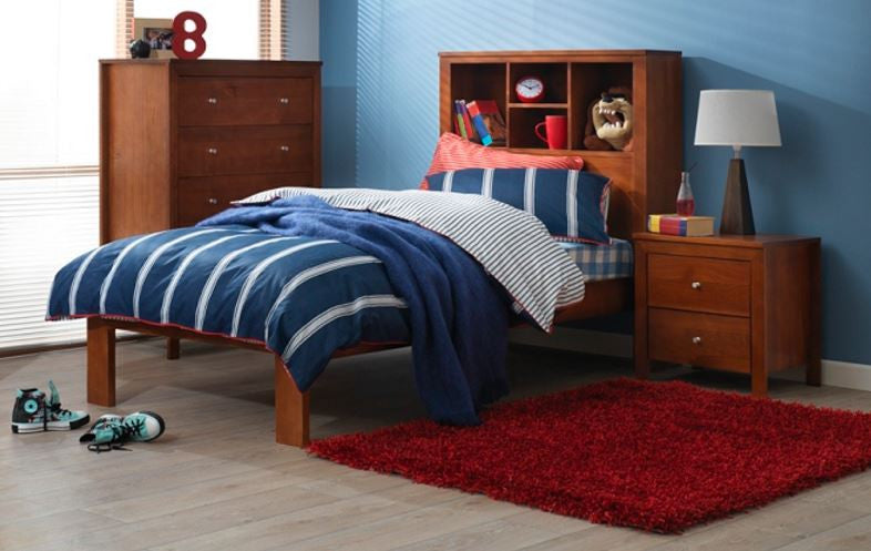 Queen Thomas (AUSSIE MADE) Bookend Bed Frame - Assorted Colours