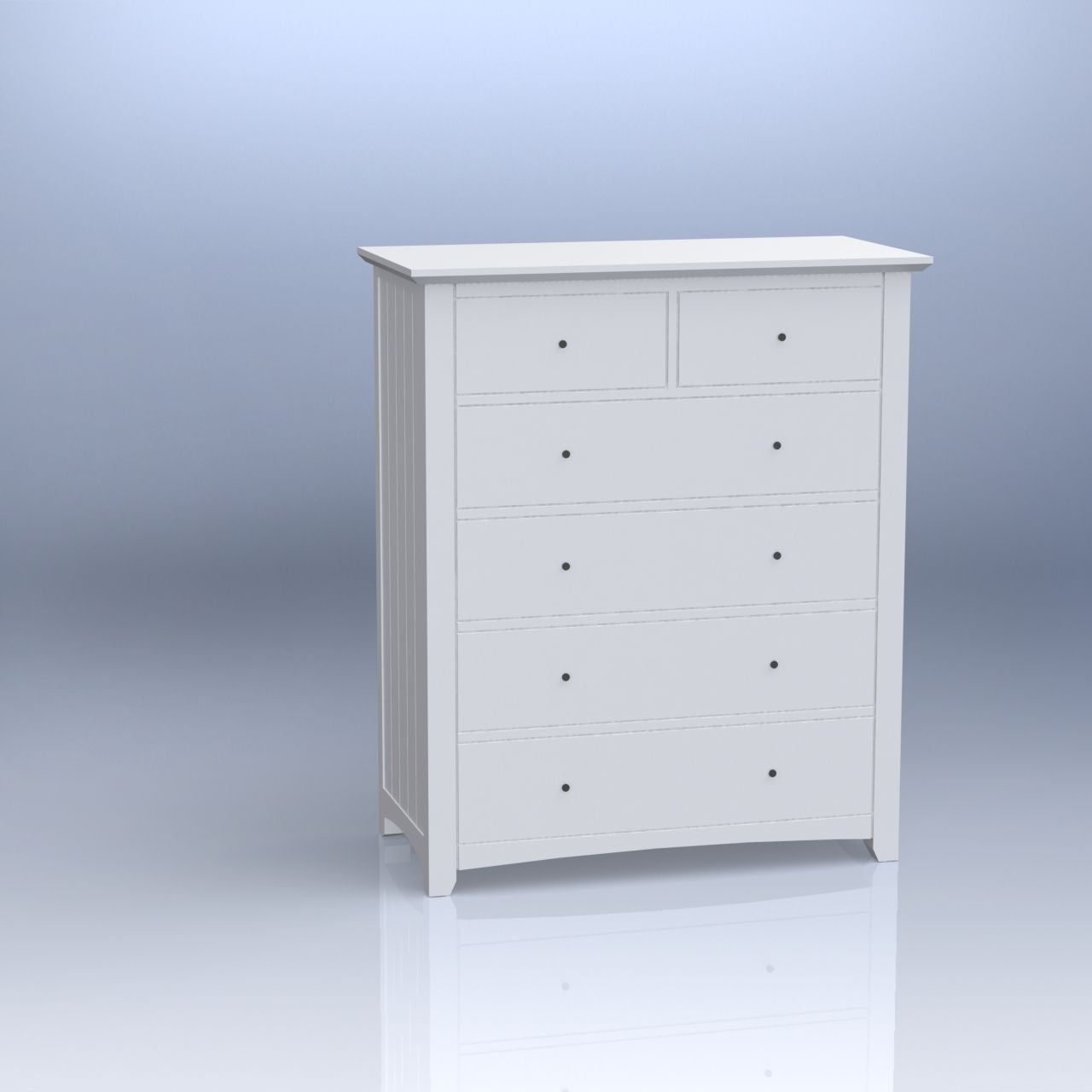 DOUBLE OR QUEEN ANDREIA (CUSTOM MADE) 6 PIECE (THE  LOT) BEDROOM SUITE - ASSORTED COLOURS