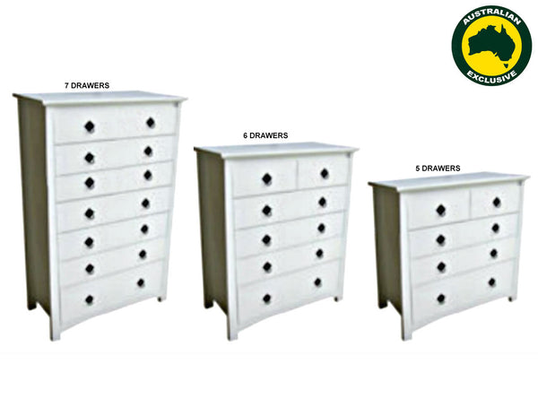 TOKYO (AUSSIE MADE) TALLBOY COLLECTION - ASSORTED PAINTED COLOURS - STARTING FROM $1099