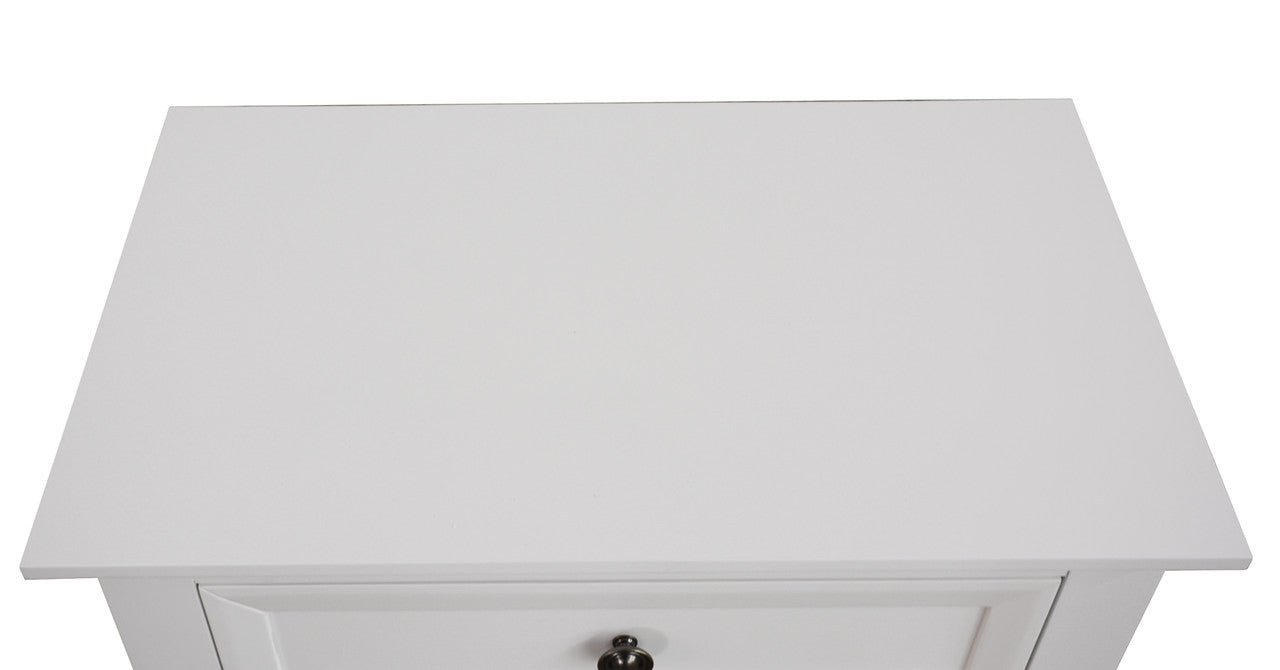KING AUSTIN 4 PIECE (TALLBOY) BEDROOM SUITE - WHITE