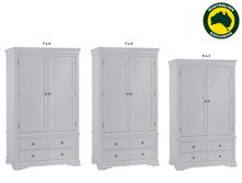 INVIGORATE (AUSSIE MADE) 2 DOOR / 4 DRAWER WARDROBE COLLECTION - ASSORTED PAINTED COLOURS - STARTING FROM $1399