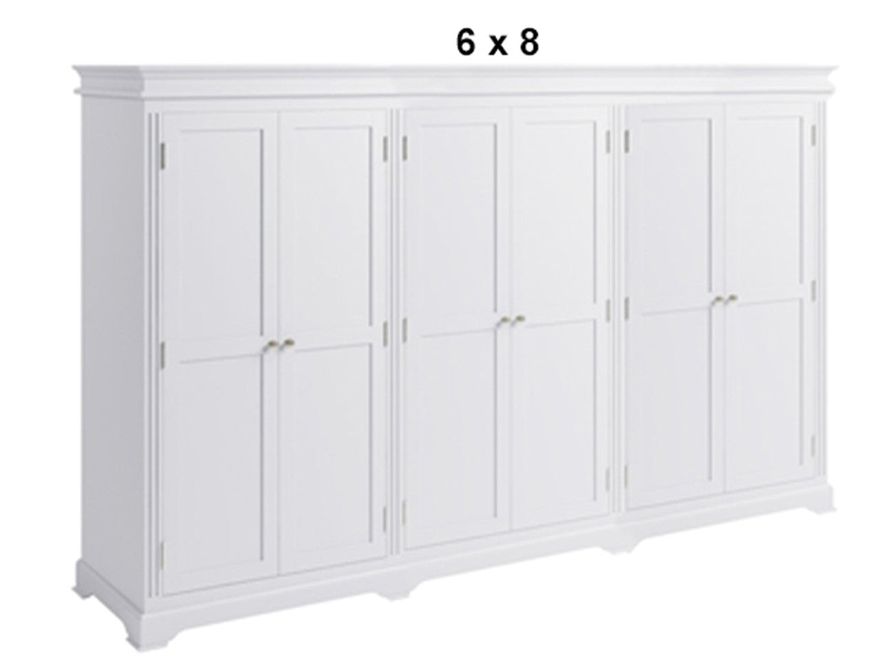 TORRIDGE (AUSSIE MADE) 6 DOOR PANTRY COLLECTION - (4 SECTION) - ASSORTED PAINTED / STAINED COLOURS - STARTING FROM $3999