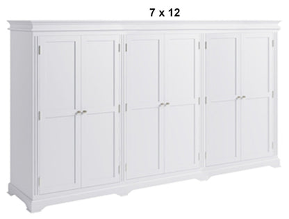 TORRIDGE (AUSSIE MADE) 6 DOOR PANTRY COLLECTION - (4 SECTION) - ASSORTED PAINTED / STAINED COLOURS - STARTING FROM $3999