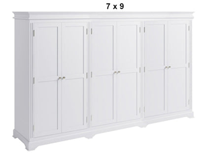 TORRIDGE (AUSSIE MADE) 6 DOOR PANTRY COLLECTION - (4 SECTION) - ASSORTED PAINTED / STAINED COLOURS - STARTING FROM $3999