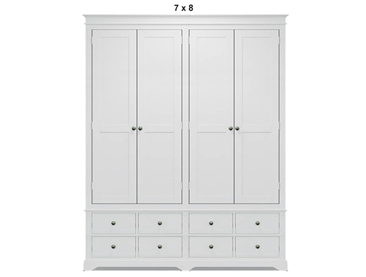 TORRIDGE (AUSSIE MADE) 4 DOOR / 8 DRAWER WARDROBE COLLECTION - ASSORTED PAINTED COLOURS - STARTING FROM $2999