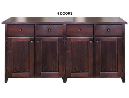 TOTTENHAM (AUSSIE MADE) WITH DOOR & DRAWER BUFFET COLLECTTION - ASSORTED STAINED COLOURS - STARTING FROM $699