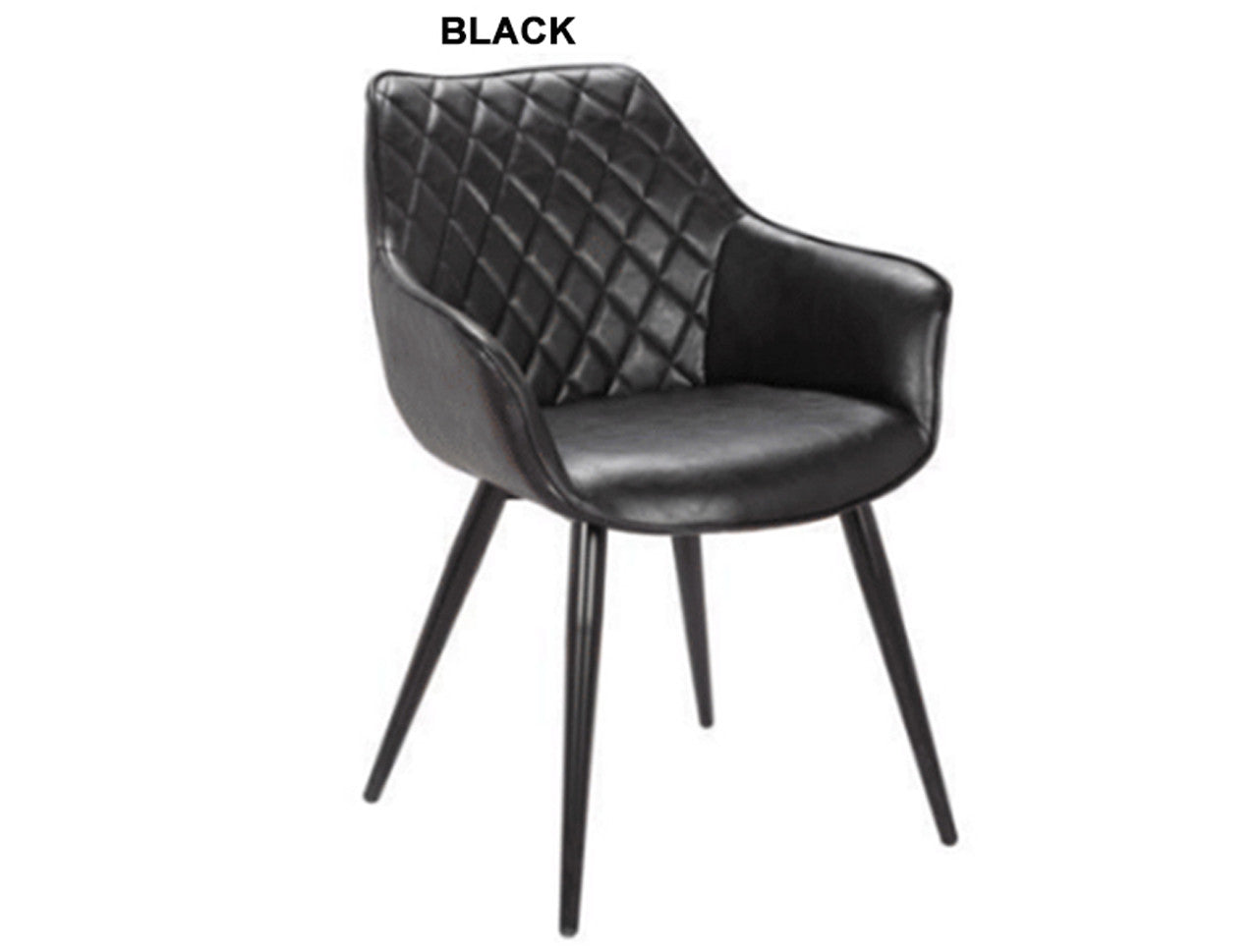 TOULOUSE LEATHERETTE DINING CHAIR - ASSORTED COLOURS