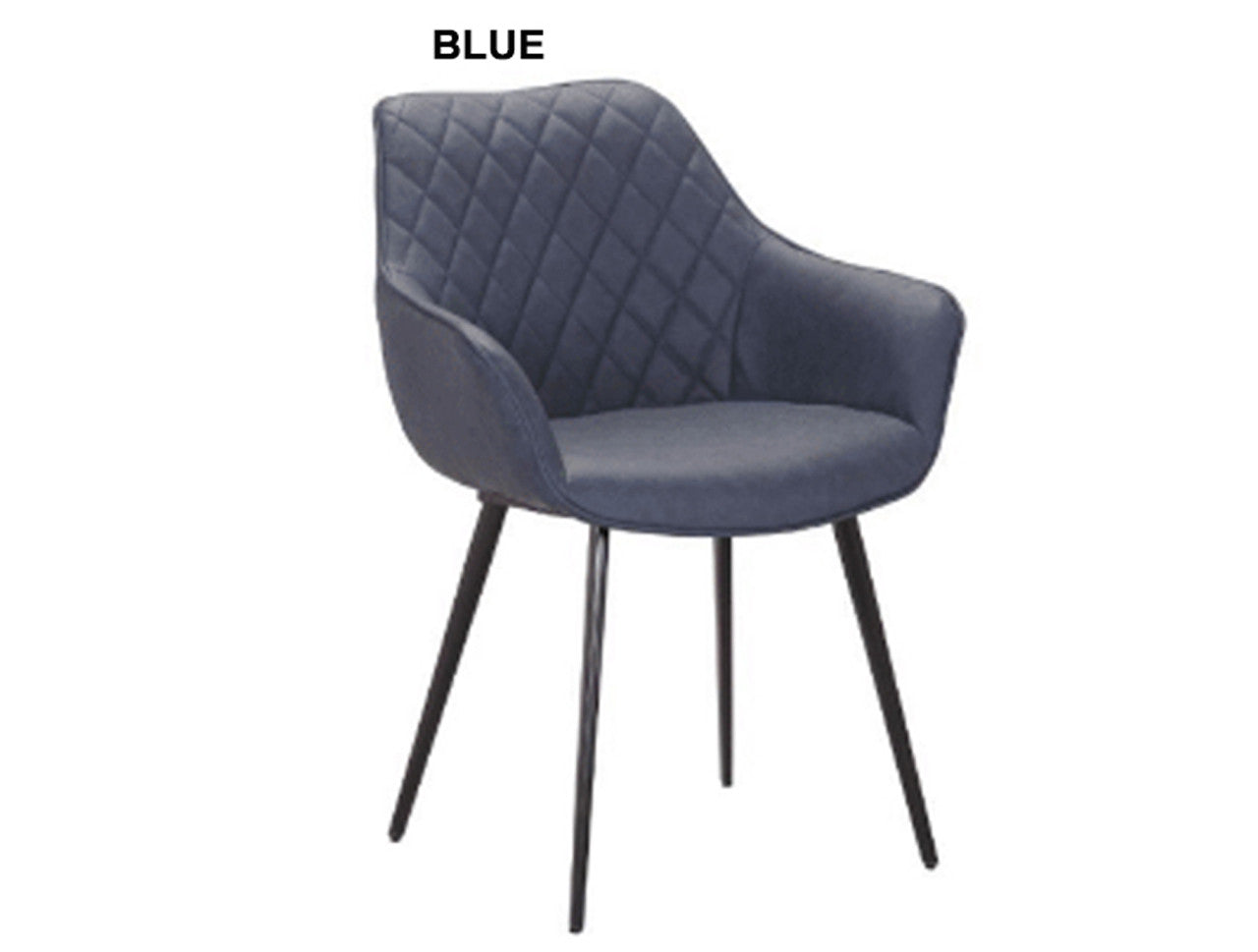 TOULOUSE LEATHERETTE DINING CHAIR - ASSORTED COLOURS
