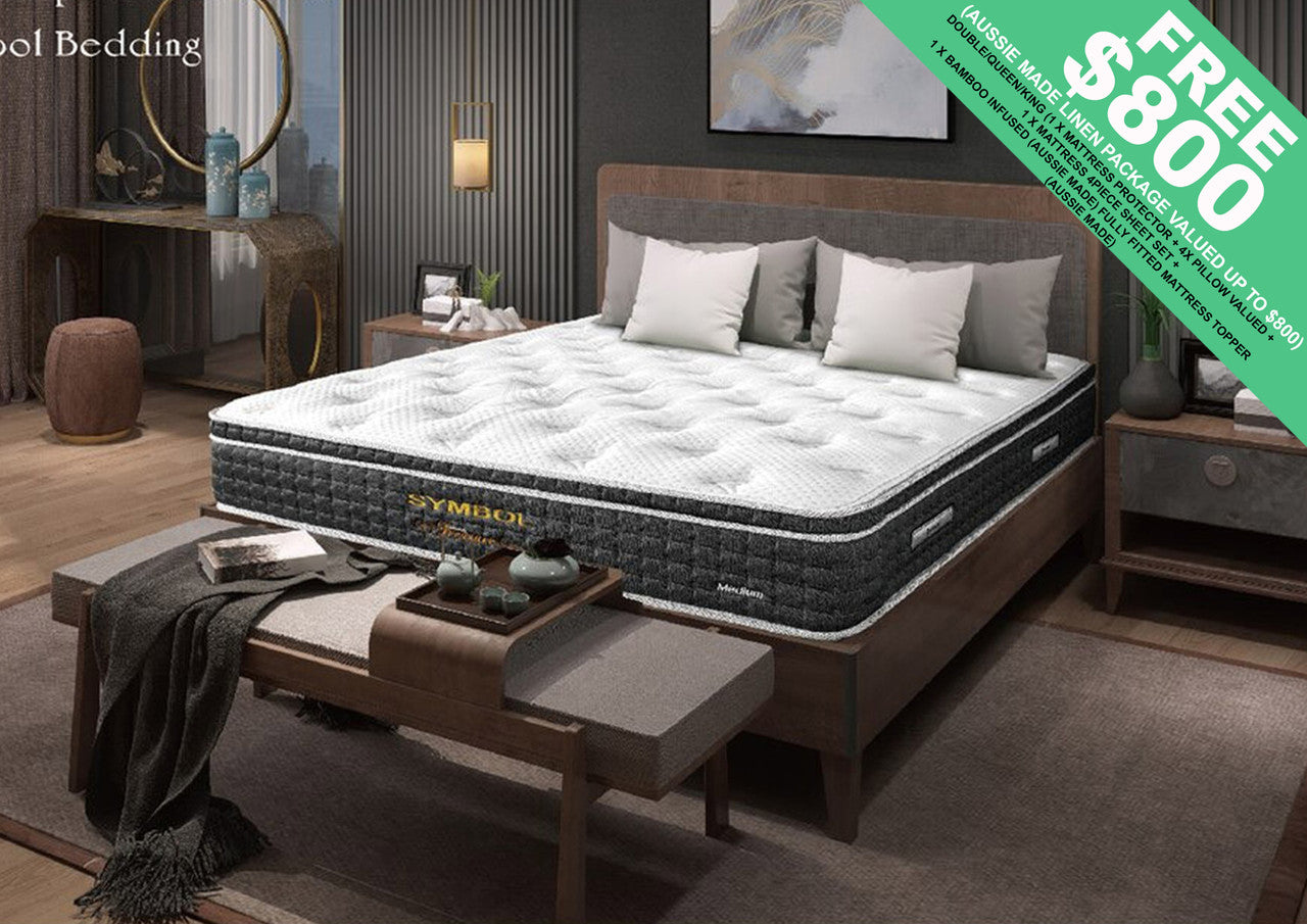 QUEEN TREASURE EUROTOP POCKET SPRING + LATEX + 360° BOX - FIRM