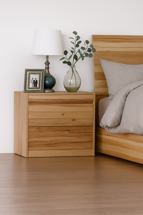 TREMONTON BEDSIDE TABLE - MESSMATE
