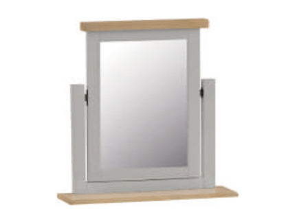 SPENCER QUEEN OR DOUBLE 6 PIECE THE LOT BEDROOM SUITE - GREY  / LIGHT OAK (2 TONE)