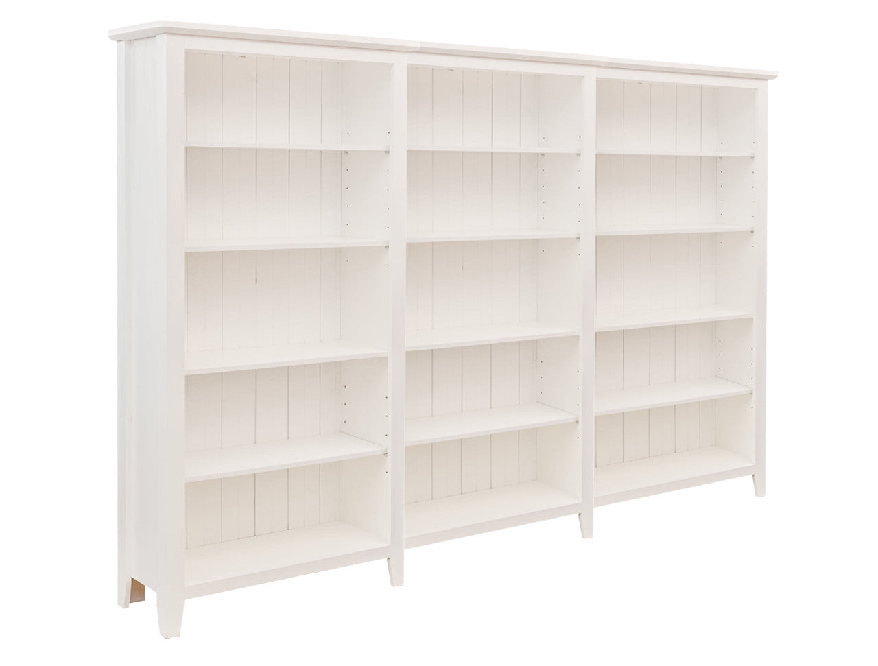 Manilla Standard Bookcase (AUSSIE MADE) - 1800(H) X 2700(W) - (3 SECTION) Pigeon Paired - Assorted Painted Colours