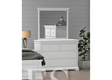 TUDOR (CUSTOM MADE) 4 DRAWER DRESSING TABLE WITH MIRROR - ASSORTED COLOURS