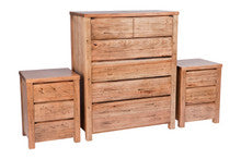JACKSONVILLE (AUSSIE MADE) 3 PIECE TASSIE OAK CHEST SET (6+3+3) - ASSORTED COLOURS