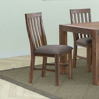 ENDLICHERI (SET OF 2) DINING CHAIR - OAK OR CHOCOLATE