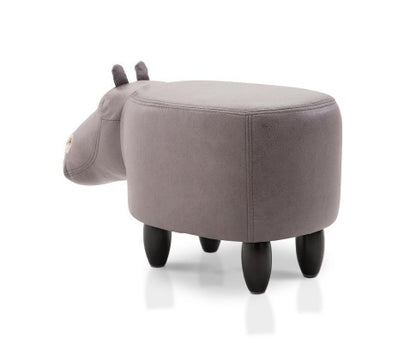 HIPPO ANIMAL KIDS STOOL - GREY