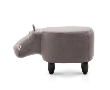 HIPPO ANIMAL KIDS STOOL - GREY