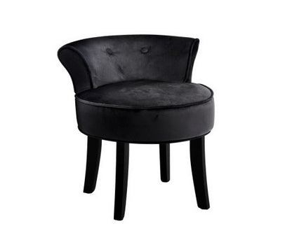 ZORAIDA VANITY STOOL - BLACK