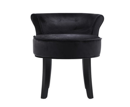 ZORAIDA VANITY STOOL - BLACK