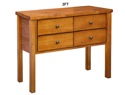 URBAN (AUSSIE MADE) FLAT TOP HALL TABLE COLLECTION - ASSORTED STAINED COLOURS