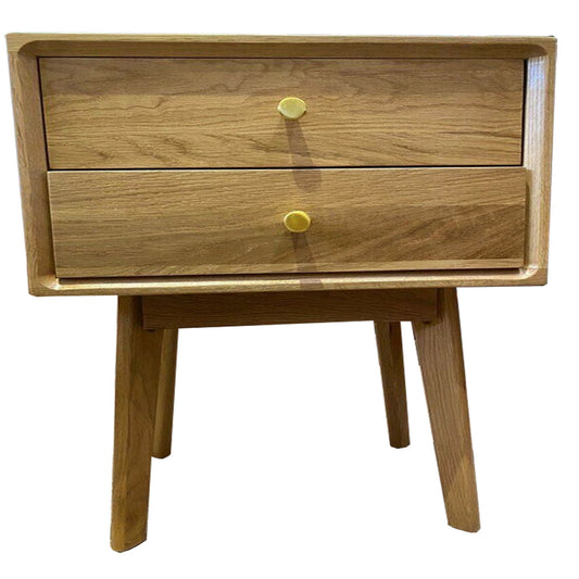 ASTRID 2 DRAWER BEDSIDE TABLE - ASSORTED COLOURS