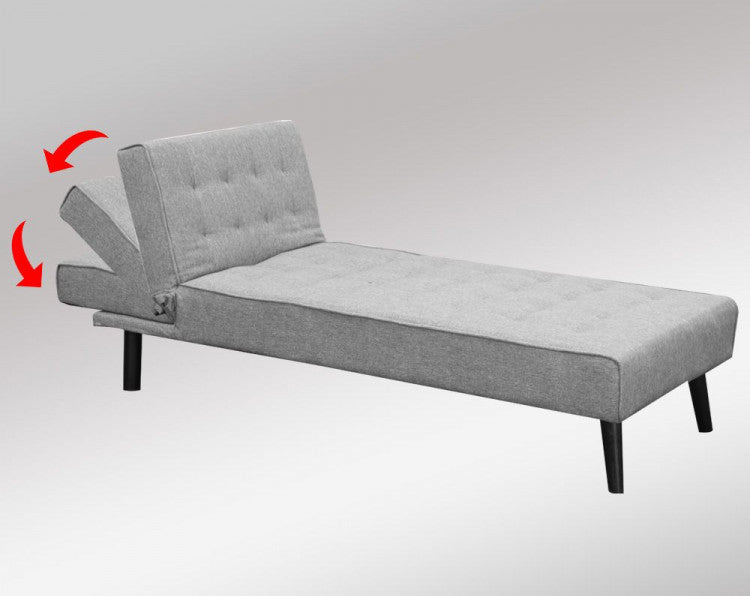 MERRICK 3-SEATER CORNER SOFA BED WITH LOUNGE CHAISE COUCH - LIGHT GREY