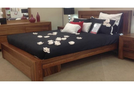 QUEEN COBRIZA  HARDWOOD  BED FRAME - (MODEL:22-9-19-20-1-18-9-1)