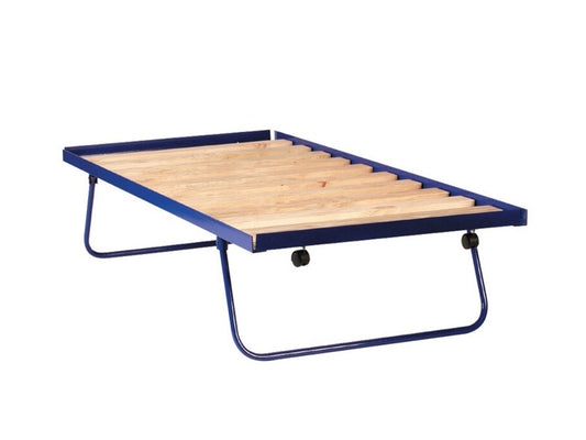 KING SINGLE POP-UP (AUSSIE MADE) TRUNDLE BED WITH TIMBER SLATS - ASSORTED COLOURS