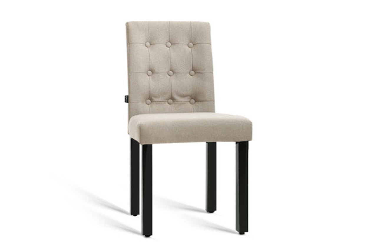 JEREMIAH FABRIC DINING CHAIR (SET OF 2) - BEIGE