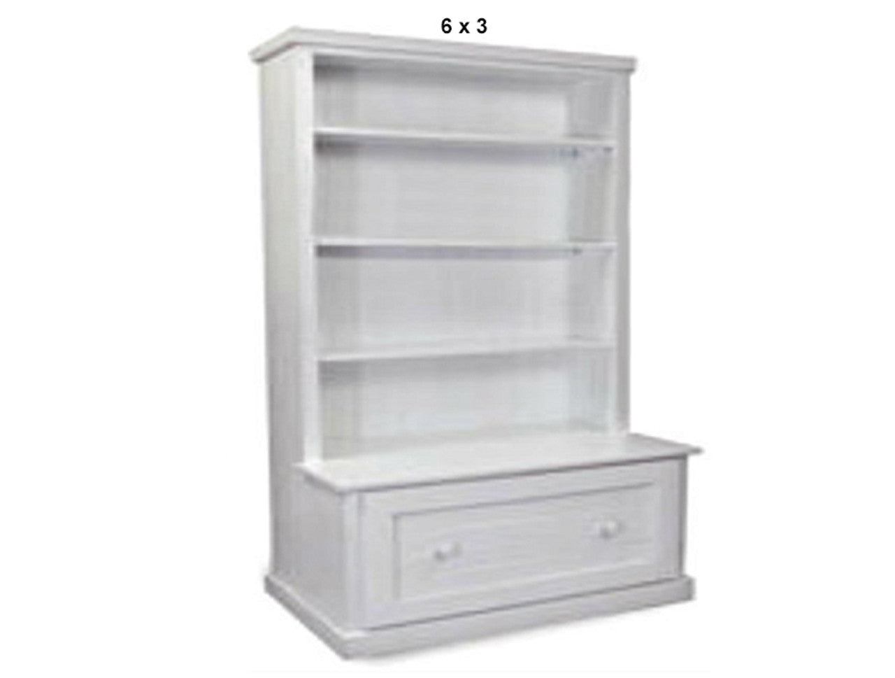 URBAN (AUSSIE MADE) BOOKCASE COMBO WITH FLAT TOP + 1 DRAWER COLLECTION - ASSORTED PAINTED COLOURS