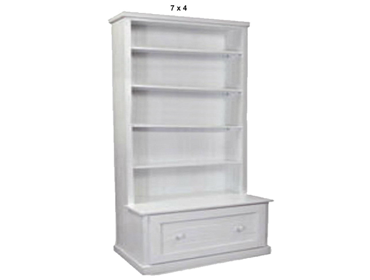 URBAN (AUSSIE MADE) BOOKCASE COMBO WITH FLAT TOP + 1 DRAWER COLLECTION - ASSORTED PAINTED COLOURS