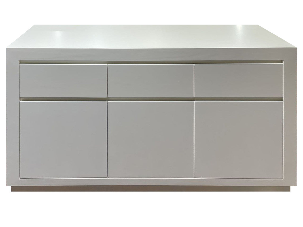 URBAN (AUSSIE MADE) 3 DOORS / 3 DRAWERS BUFFET - 800(H) x 1500(W) x 450(D) - WHITE - ONLINE SPECIAL - READY TO GO