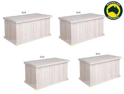 URBAN (AUSSIE MADE) EXTRA LARGE WITH LINED SIDES / SMOOTH TOP BLANKET BOX COLLECTION - ASSORTED PAINTED COLOURS