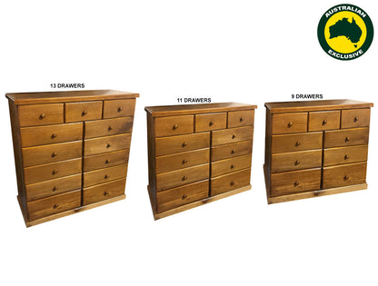 URBAN (AUSSIE MADE) LARGE FLAT TOP CHEST COLLECTION - ASSORTED STAINED COLOURS