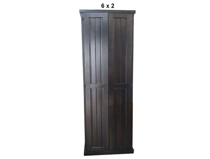 URBAN (AUSSIE MADE)  2 DOOR FLAT TOP PANTRY COLLECTION - ASSORTED STAINED COLOURS - STARTING FROM $499