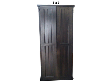 URBAN (AUSSIE MADE)  2 DOOR FLAT TOP PANTRY COLLECTION - ASSORTED STAINED COLOURS - STARTING FROM $499