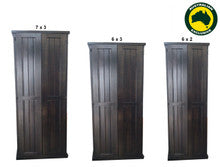 URBAN (AUSSIE MADE)  2 DOOR FLAT TOP PANTRY COLLECTION - ASSORTED STAINED COLOURS - STARTING FROM $499