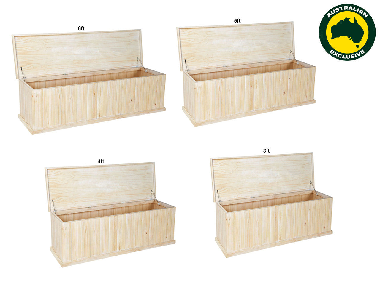 URBAN (AUSSIE MADE) STORAGE BOX LINED SIDES / SMOOTH TOP COLLECTION - RAW