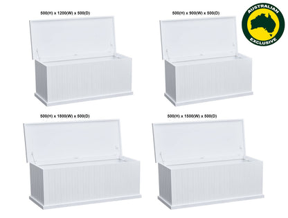 URBANITE (AUSSIE MADE) FLAT TOP WITH LINED SIDES BLANKET BOX COLLECTION - ASSORTED PAINTED COLOURS