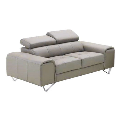 BELLAGIO  3 SEATER  + 2 SEATER LEATHER  LOUNGE SUITE - SAND