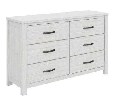 MILDRED DOUBLE OR QUEEN 6 PIECE (THE LOT) BEDROOM SUITE (6-12-15-9-14-1) - WHITE WASH