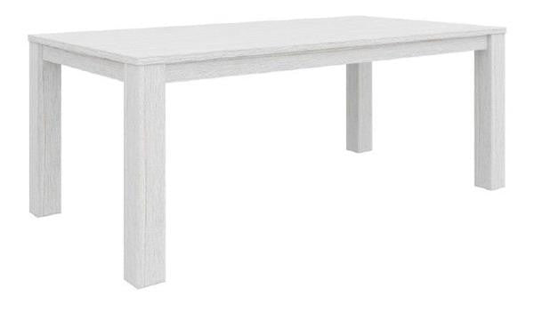 MILDRED RECTANGULAR DINING TABLE  (6-12-15-9-14-1)  - 760(H) x 1900(L) x 1000(W)  WHITE WASH