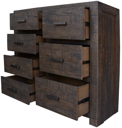 MUNICH 7 DRAWER TALLBOY - GREY STONE