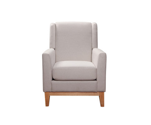 MIRELLA FABRIC UPHOLSTERED ARMCHAIR - BEIGE