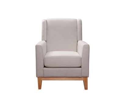 MIRELLA FABRIC UPHOLSTERED ARMCHAIR - BEIGE