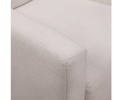 MIRELLA FABRIC UPHOLSTERED ARMCHAIR - BEIGE