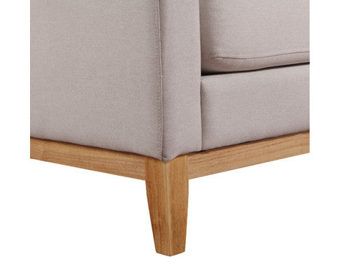 MIRELLA FABRIC UPHOLSTERED ARMCHAIR - BEIGE