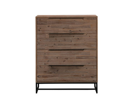 GAILE KING 4 PIECE (TALLBOY) BEDROOM SUITE - LIGHT OAK