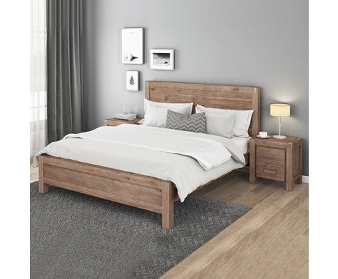 Nowra King 4 Piece (TALLBOY) Bedroom Suite - Classic Oak